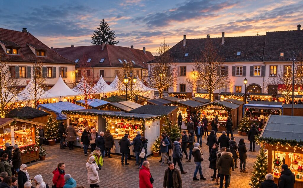 marche noel neuf brisach 2026 village 1700